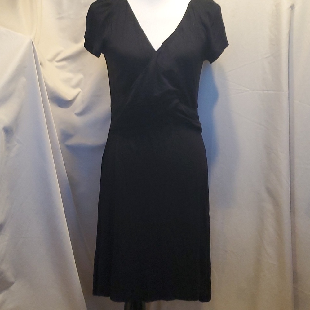 Loft LBD Midi Wrap Dress SZ 6